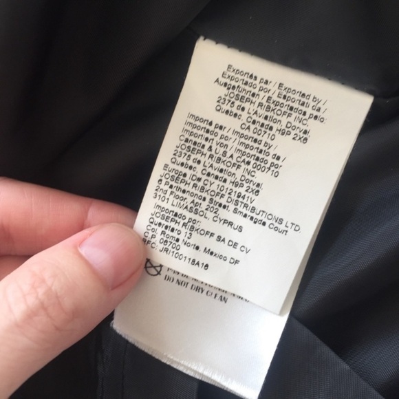 Joseph Ribkoff vintage ruffle little black dress size 8 - Picture 7 of 7